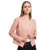 European Women's Beaded Leather Motorcycle Jacket - Long Sleeve, Lapel, Thin Fashion for Spring and Autumn 2023