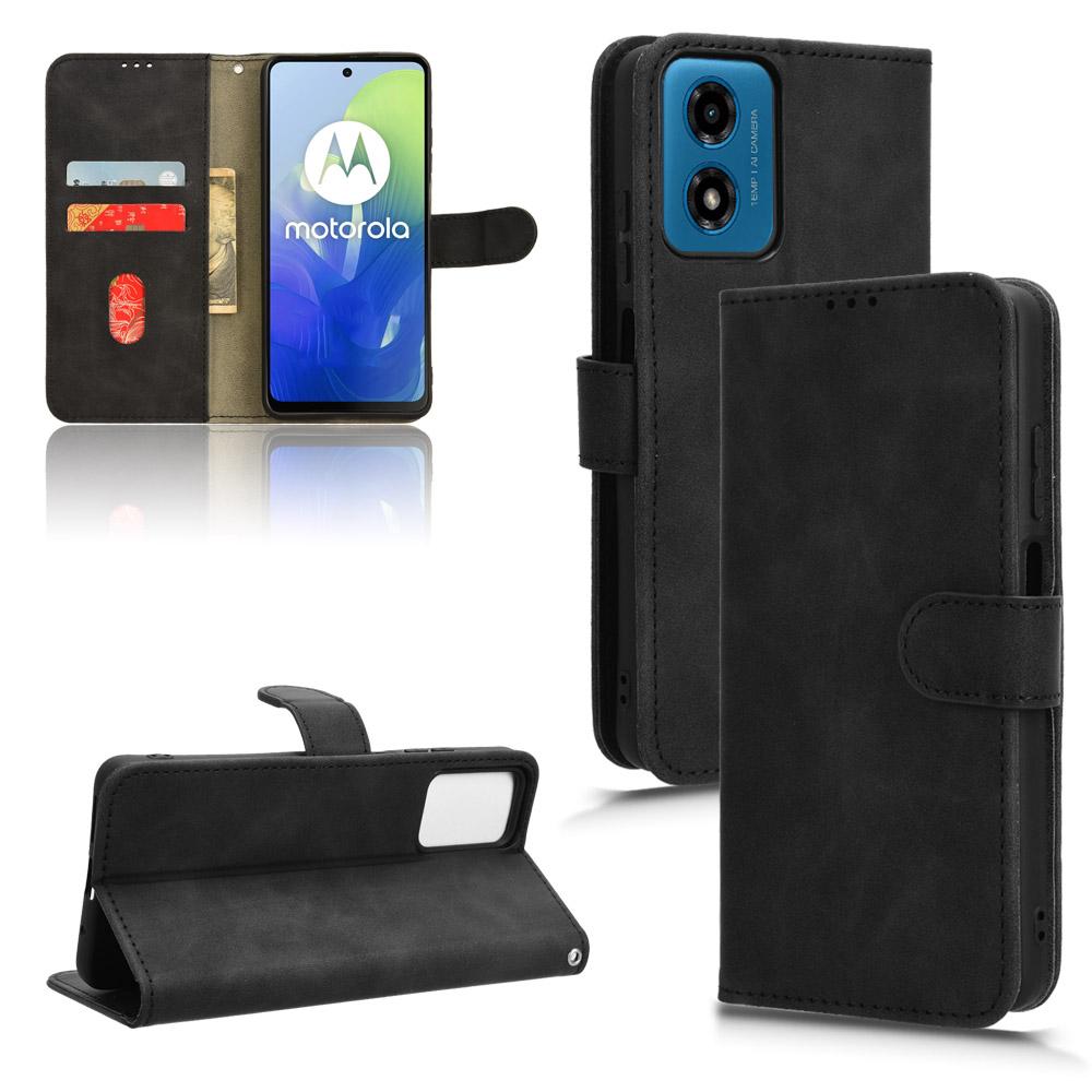 For Motorola Moto E14 4G/G04 4G/G04s 4G/G24 4G Case Skin-Feel PU Leather Flip Phone Cover with Wallet