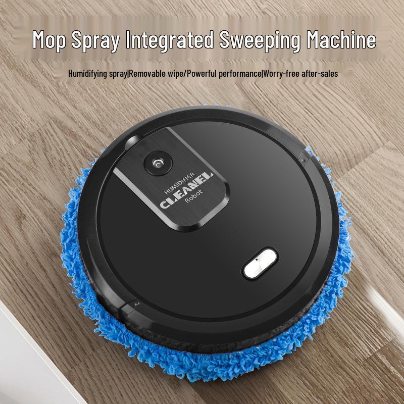 Household Smart Wet-Dry Mop with Humidification, Spray, and UV Light