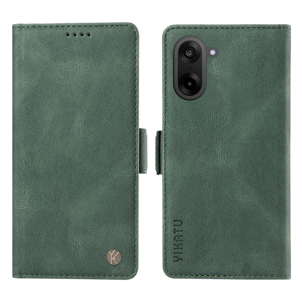 For OnePlus Nord CE5 5G/OnePlus Ace 5 Racing 5G Leather Case YIKATU YK-005 Skin-touch Feeling Wallet Phone Cover