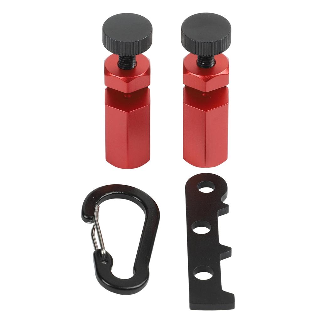 Portable Tall Stair Gauges with Holder and Carabiner for Framing Square Aluminum Alloy Tool for Accurate Carpenter Measurements