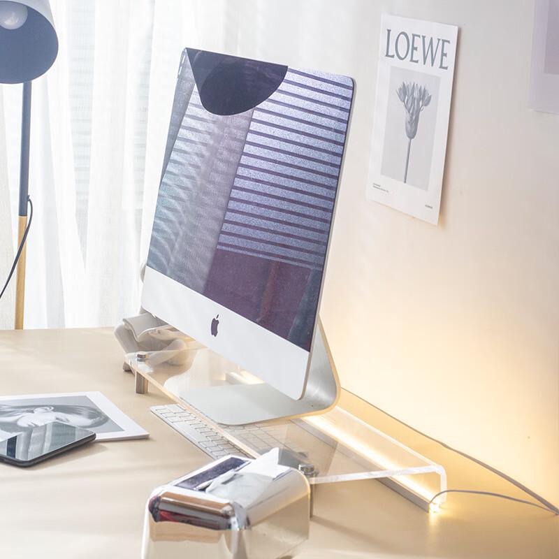 Transparent Acrylic Desktop Monitor Riser