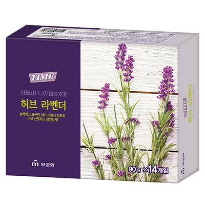 Saponetta Rose of Sharon Time Erbe Lavanda, 90g, 14 pezzi