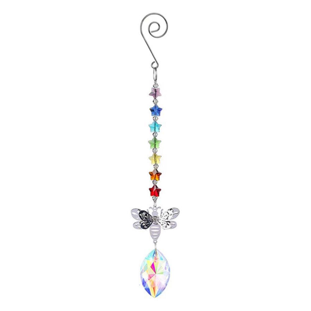 Exquisite Butterfly Prism Pendant Unique Window Hanging Suncatchers Crystal Wind Chime  Balcony