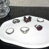 Niche Heavy Industry Dark Exaggerated Fashion Couple Ring Female Cold Wind Advanced Sense Personality Retro Index Finger Ring