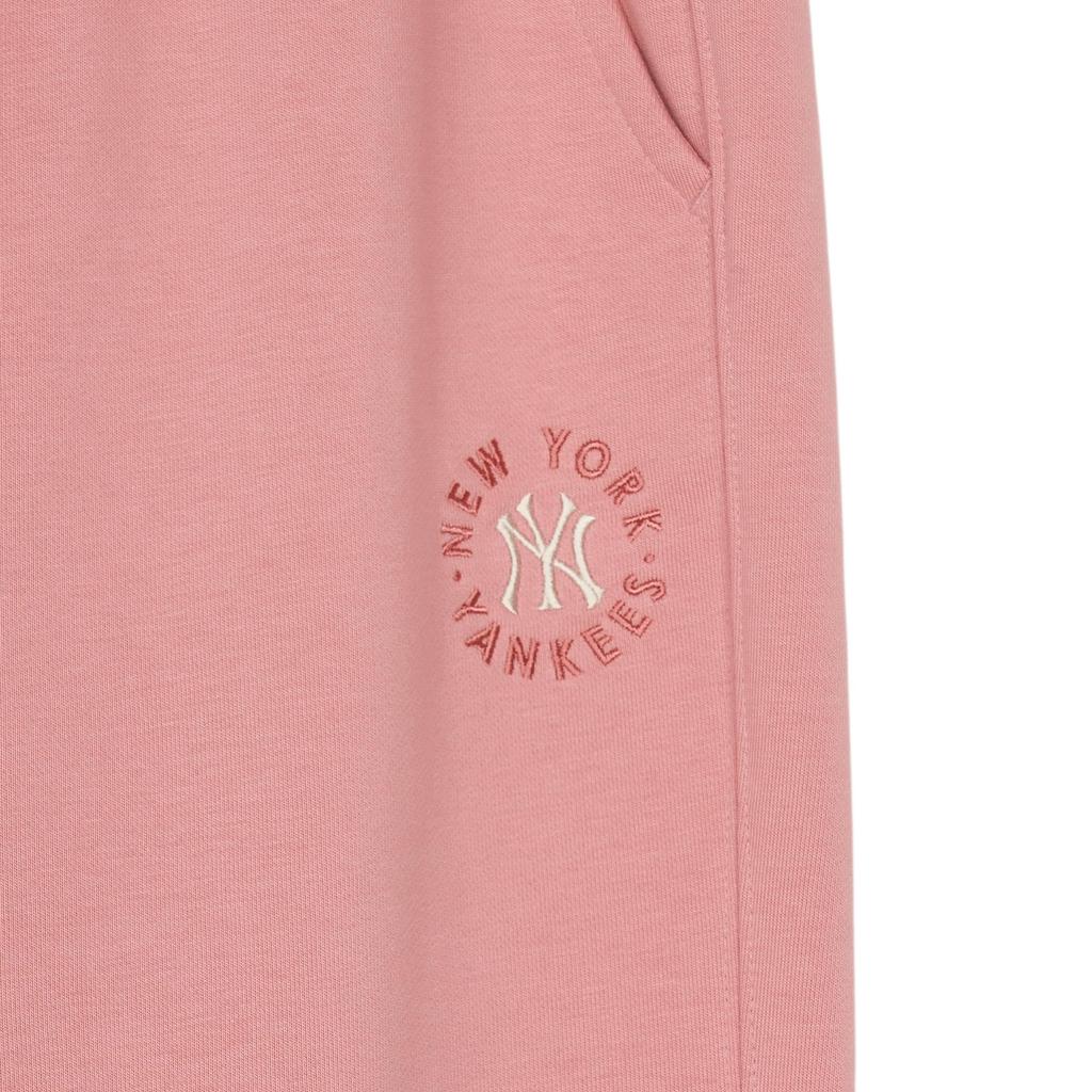 MLB New York Yankees Soft Versatile Mid-Rise Knit Joggers Women Bottoms Pink 3FPTB0144-50PKM