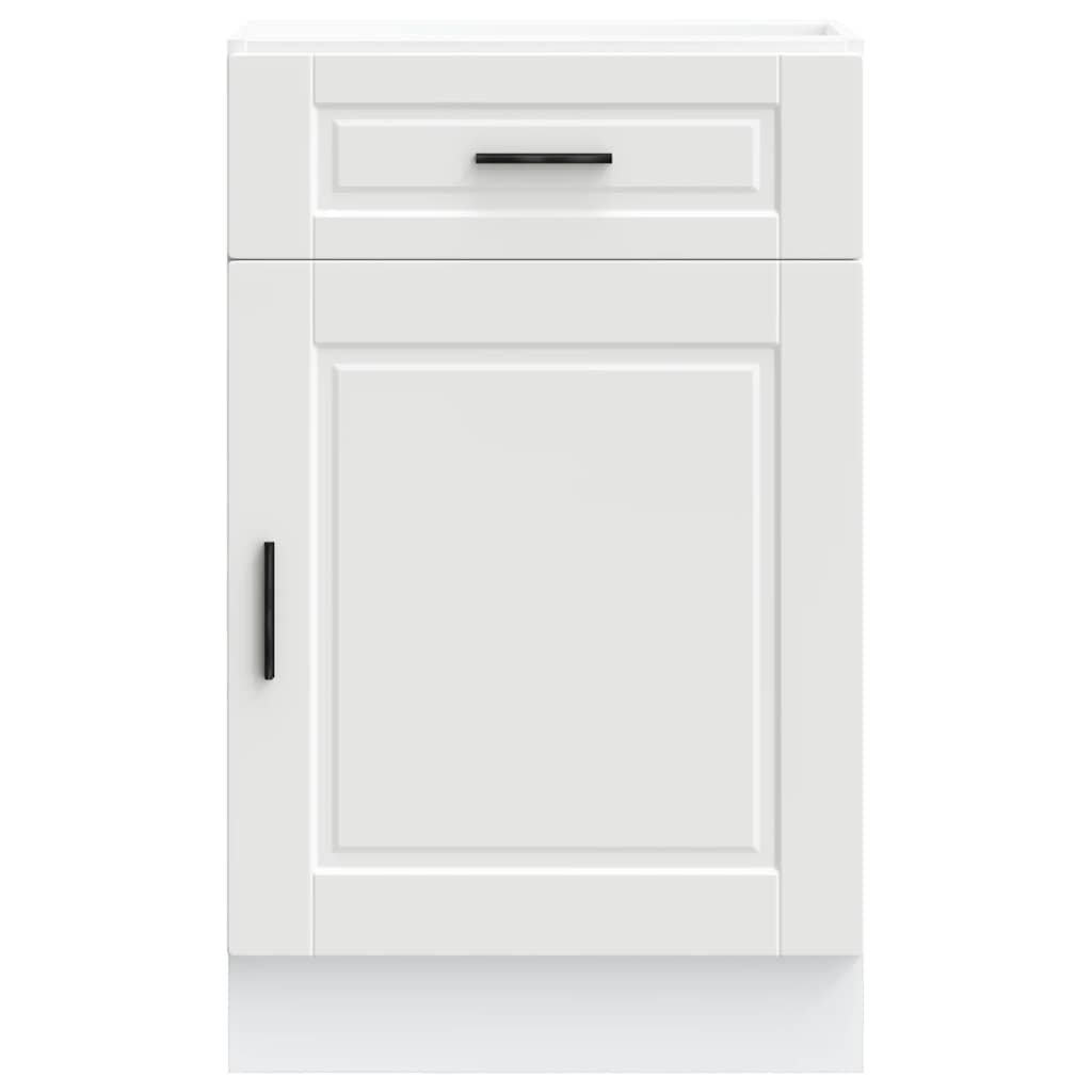 Vidaxl Kitchen Base Cabinet, Porto, White, Wood-based Material