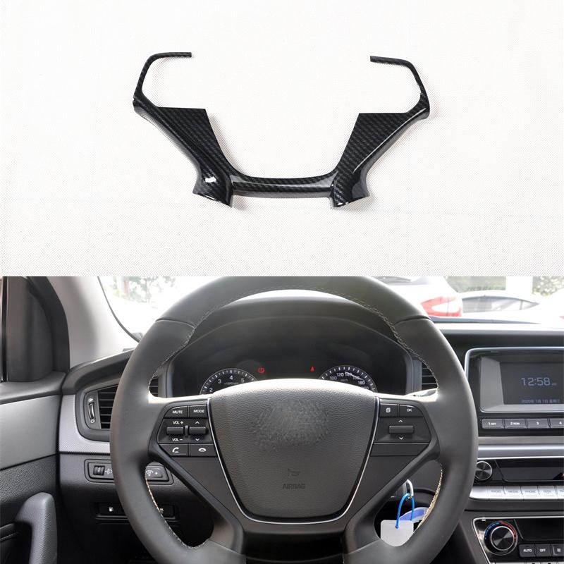 Carbon Fiber Car Gear Interior Panel Central Console Dashboard Trims Decoration for Hyundai Sonata Lf 2014 2015 2016 2017 2018 9