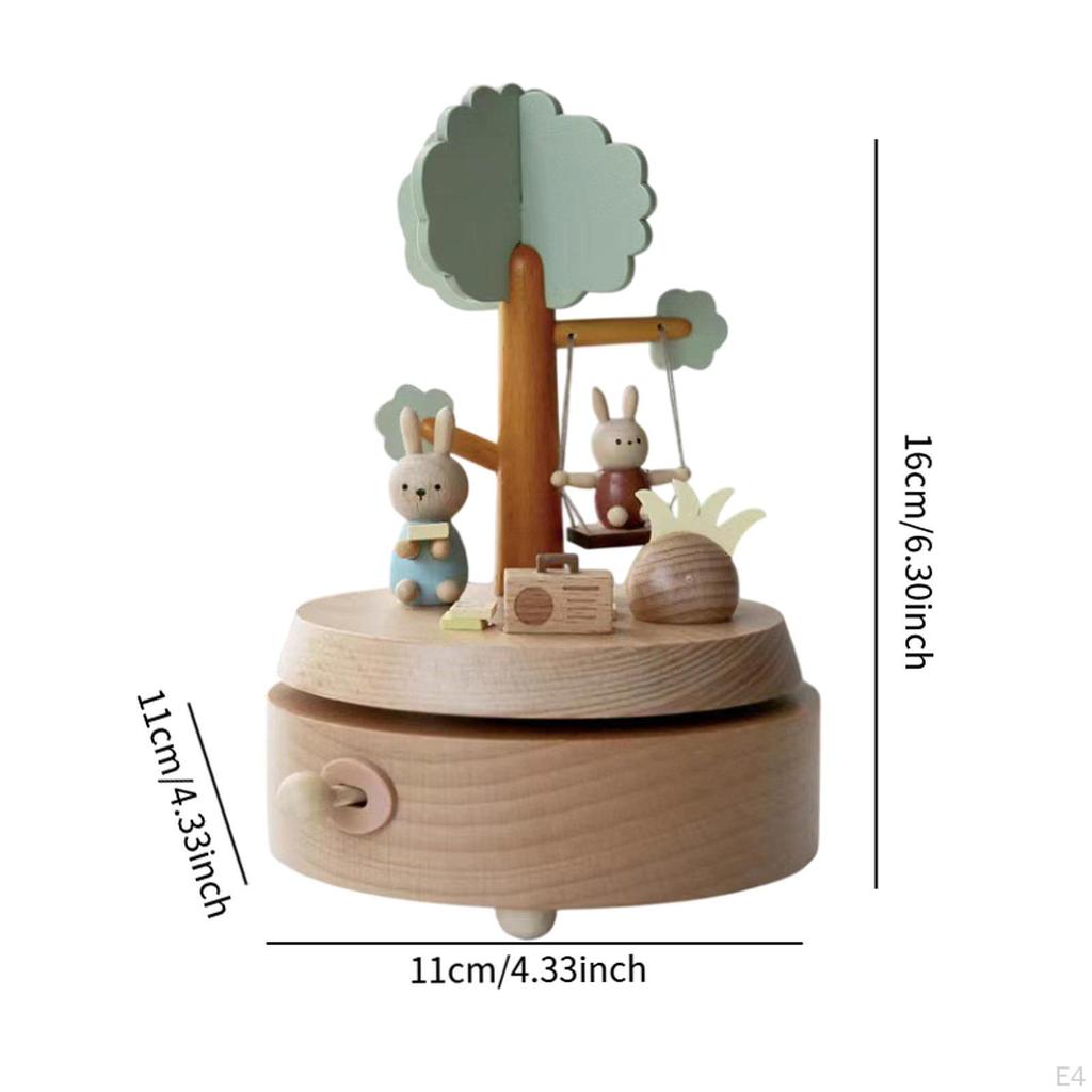 Rotierende Spieluhr, mechanisches Gehäuse, Ornament, Desktop-Dekoration