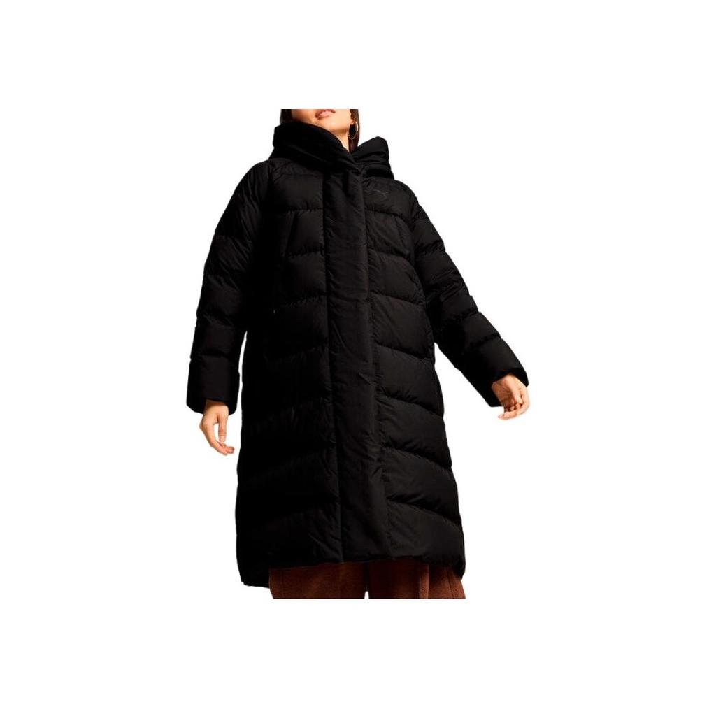 Puma Sportstyle Womens Basic Collection FW24 Lifestyle Down Outerwear Warmcell Hooded Solid Color Comfortable Puffer Jacket Women Outerwear 684236-01