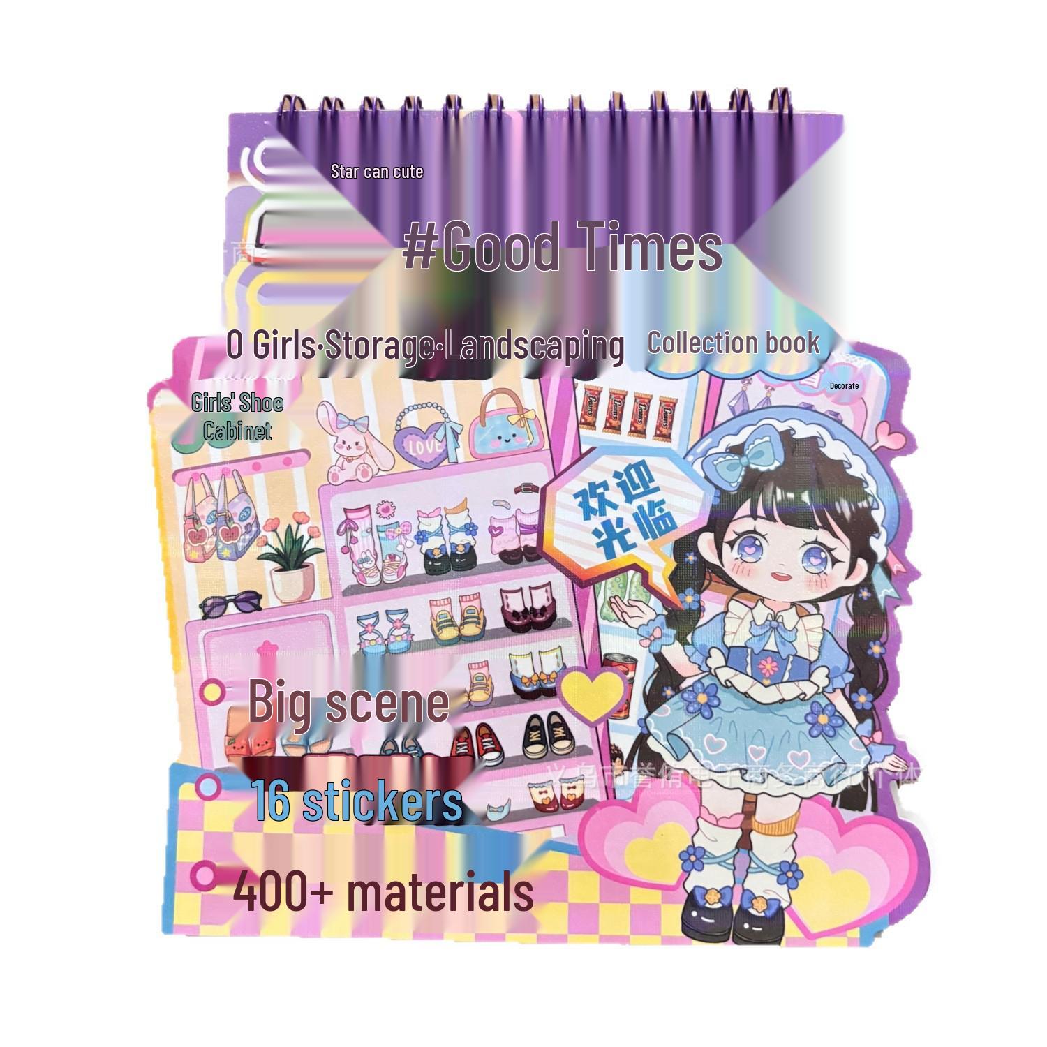 

Children s Multi-play Sticker Collection Book: Craft & Reward Gift for Girls 15.4*16.4 cm