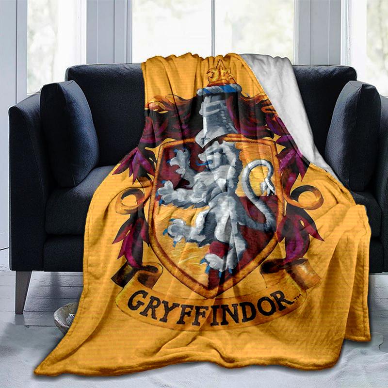 Gryffindor Crest Wall Decal Harry Potter Decor Hogwarts Room StickerPrint Blanket, Soft Blanket For Sofa Office Bed And Travelling Daughter