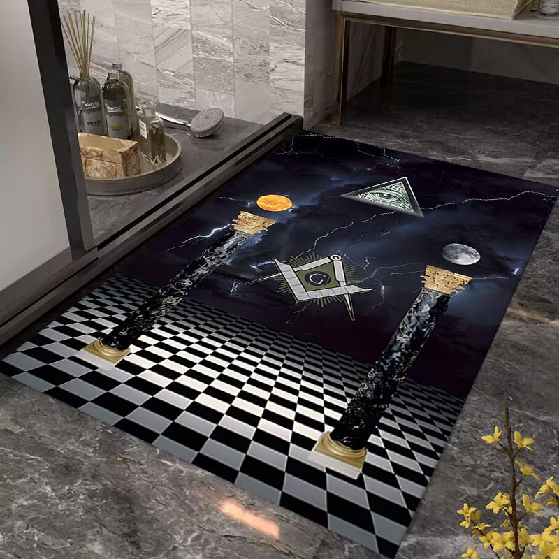 Esoteric Symbols Cosmic Harmony carpet Doormat Home Decor Protective pad Christmas gifts Fashion