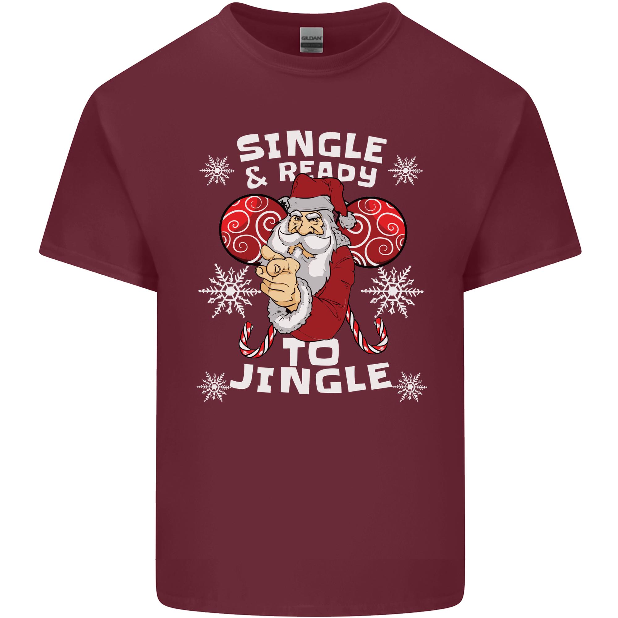 Single and Ready to Jingle Christmas Funny Unisexs Light Cotton TShirt S