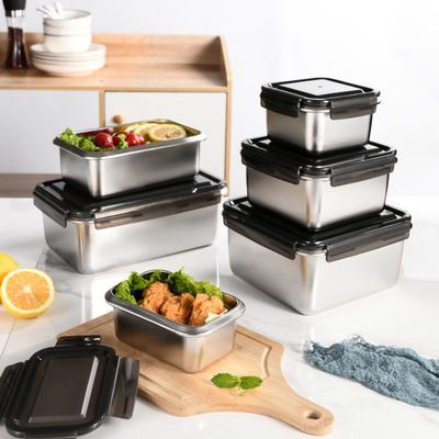 Frischhaltebox 316 Edelstahl Frischhaltebox Super Große Kapazität Kühlschrank Spezial Gefroren