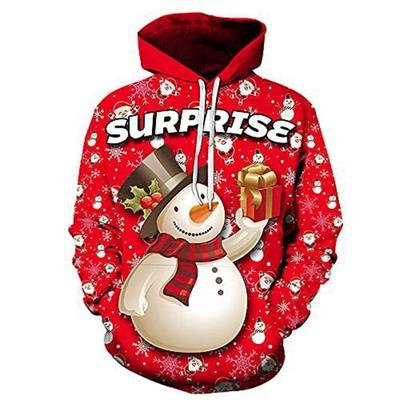 2026 Christmas Snowman Graphic Hoodies 3D Print Men Women Long Sleeve Hooded Sweatshirt Autumn/Winter Holiday Tracksuit Y2k Coat
