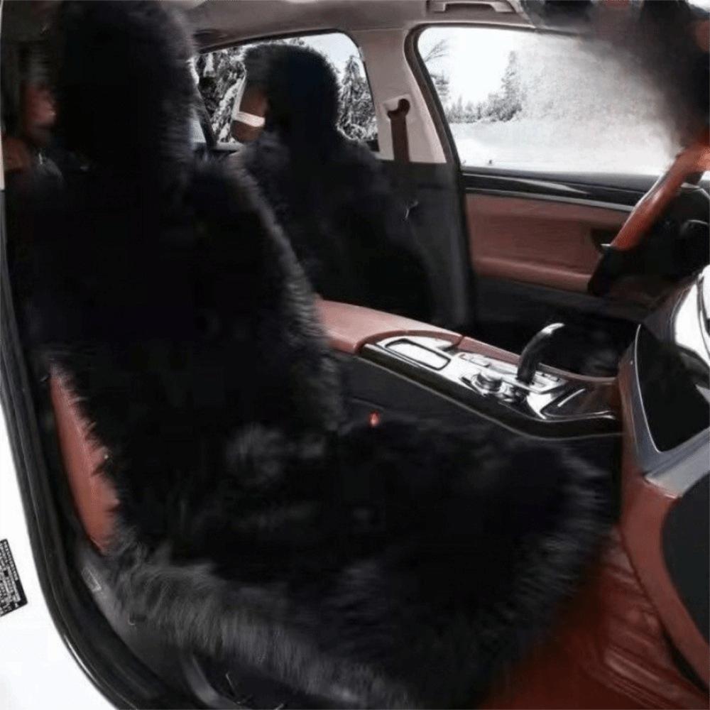 New Warm Plush Car Seat Covers Fluffy Universal Car Seat Cushion Wool Velvet Full Cover Auto Seat-Cover Mat Winter