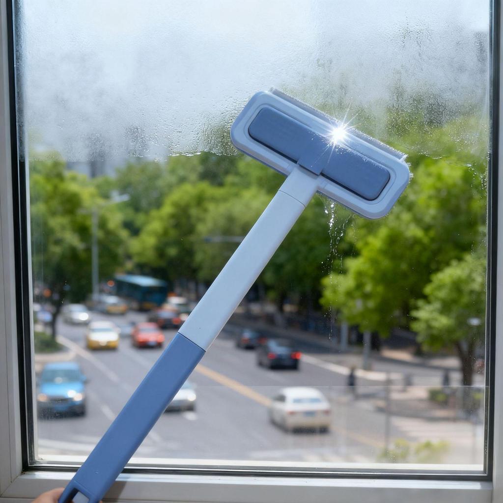 Multi-functional Double-sided Cleaning Brush: Gauze Screen Scraper & Pet Hair Remover