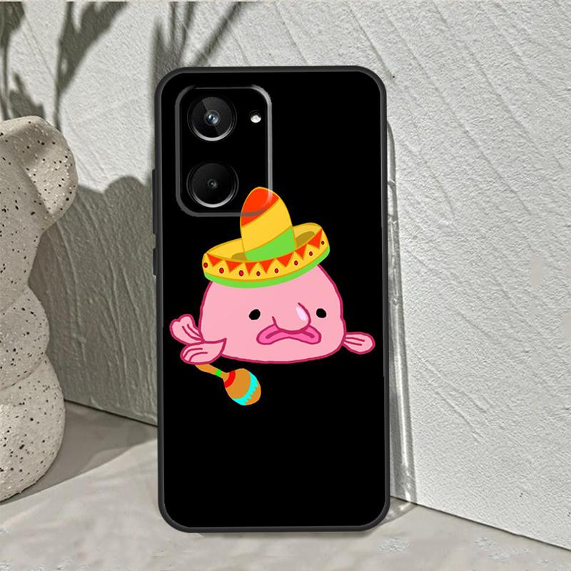 Cartoon Blobfish For Realme 15 14 10 11 12 13 Pro Plus C65 C67 C75 C63 C61 C55 C51 C53 C35 GT6 GT7 Pro Case