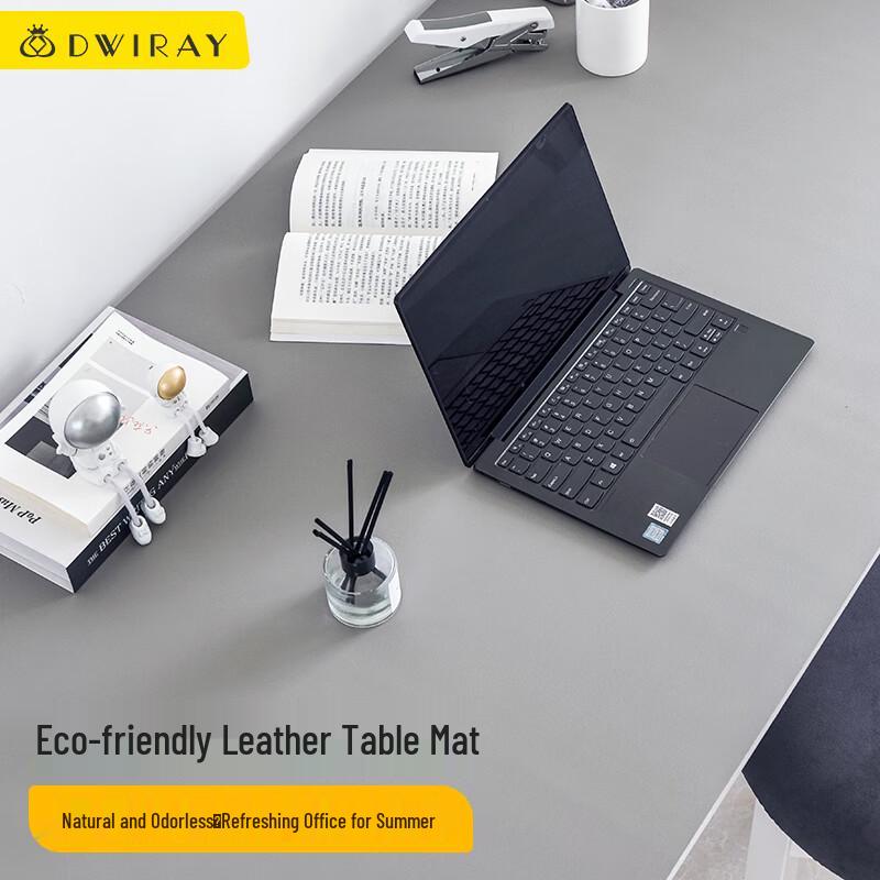 DWIRAY Multi-Use Leather Desk Pad & Mouse Mat