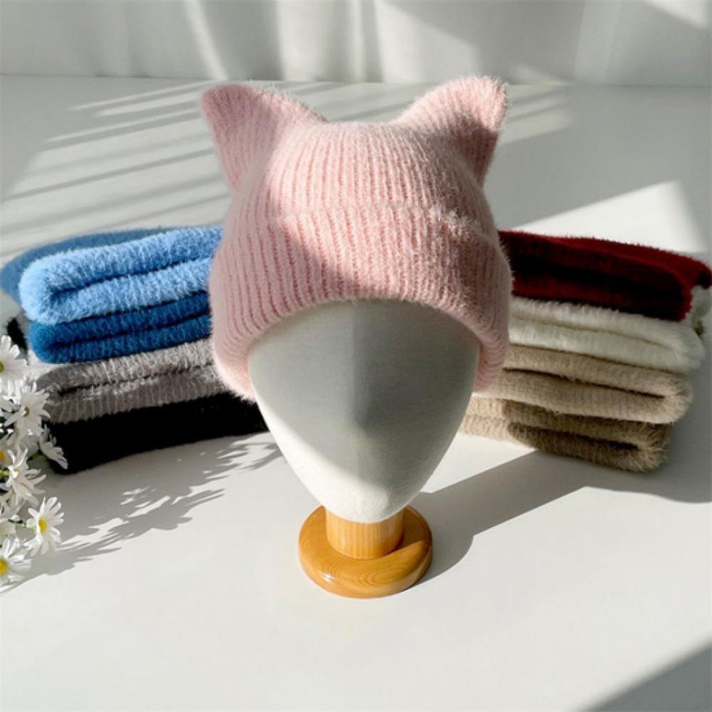 New Arrivals Open Run Women Tiyushi Animal Ear Hat Pink Purnit Cat Beanie