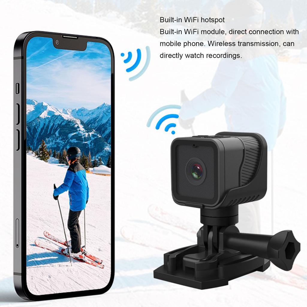 Bike Camera Support 256GB Card 1080P Handlebar Bike Camera 120 Degree Wide Angle Anti Shake Loop Recording Compact for Cycling
