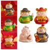 Resin Desktop Ornament Cartoon Desktop Trinkets Miniature Figure Lucky God Figurine  Bedroom