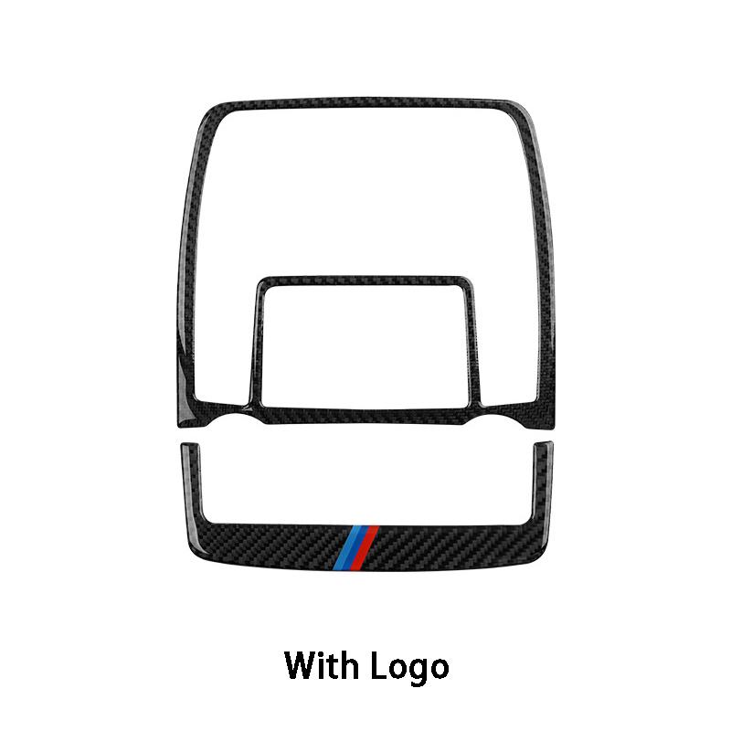 2Pcs Carbon Fiber Car Reading Light Stickers Trim Cover For BMW X5 X6 2008-2013 Car Accessories Interior