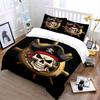"Pirate Skull Adventure Vibes" Bedding Sets Duvet Covers Pillowcases(1* Duvet Cover 2* Pillowcases Without Duvet Insert)