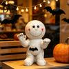 Unique Home Accents Resin Mummy Atmosphere Light, Halloween Smiling Statue with Cute Decor Bat Decor, Cartoon Figurine Light for Desktop Ornament Hand