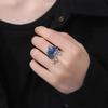 Love and Fashion2025New vintage ethnic style cloisonné enamel tassel phoenix ring for women, versatile and stylish with resin accents