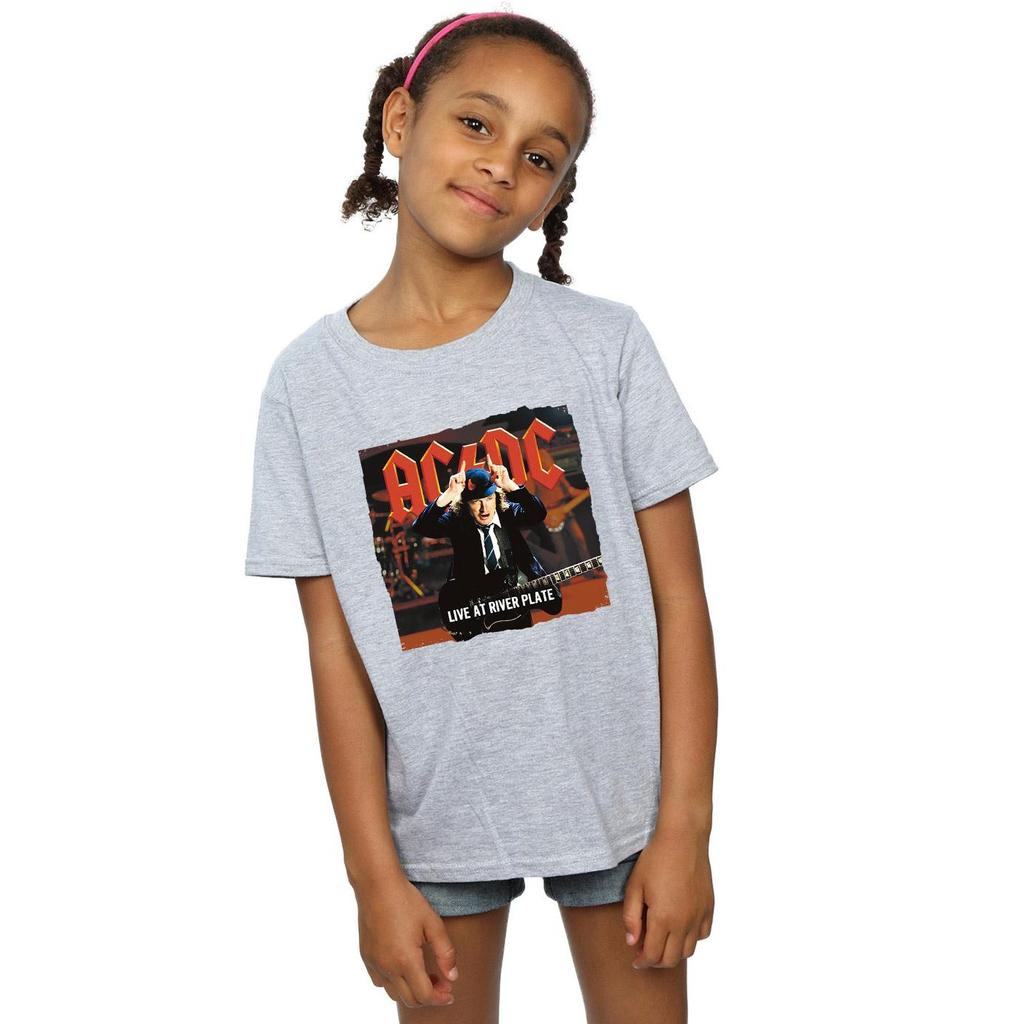 AC/DC Girls Live At River Plate Columbia Records Baumwoll-T-Shirt