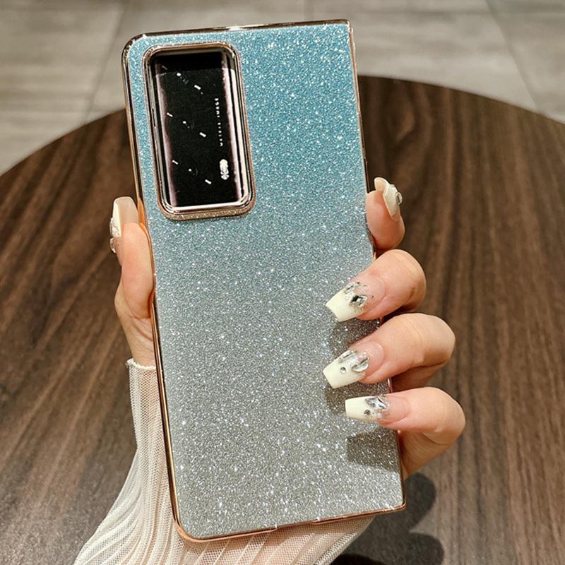 

Чохол For Honor Magic V2 5G проти падіння Bling Glitter Hard PC Phone Cover Gradient Blue