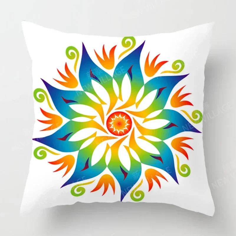 Fall Home Decor Autumn Living Room Throw Pillow Cover Sofa Boho Cushion Cover   Mandala