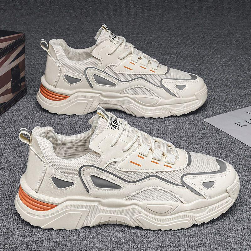 Fashion Mesh Upper Male Sports Shoes Black Low-Top Trend 2025 Shoe in Promotion Without Leather Price Outdoor Jump Men's Casual Sneakers