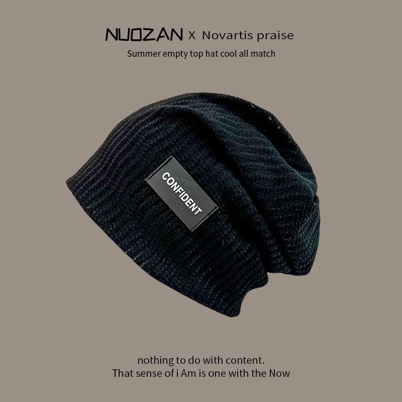 Dui Dui Hat Thin Baotou Cold Hat Korean Style Pullover Hat Niche Textured Confinement Hat Knitted Hat