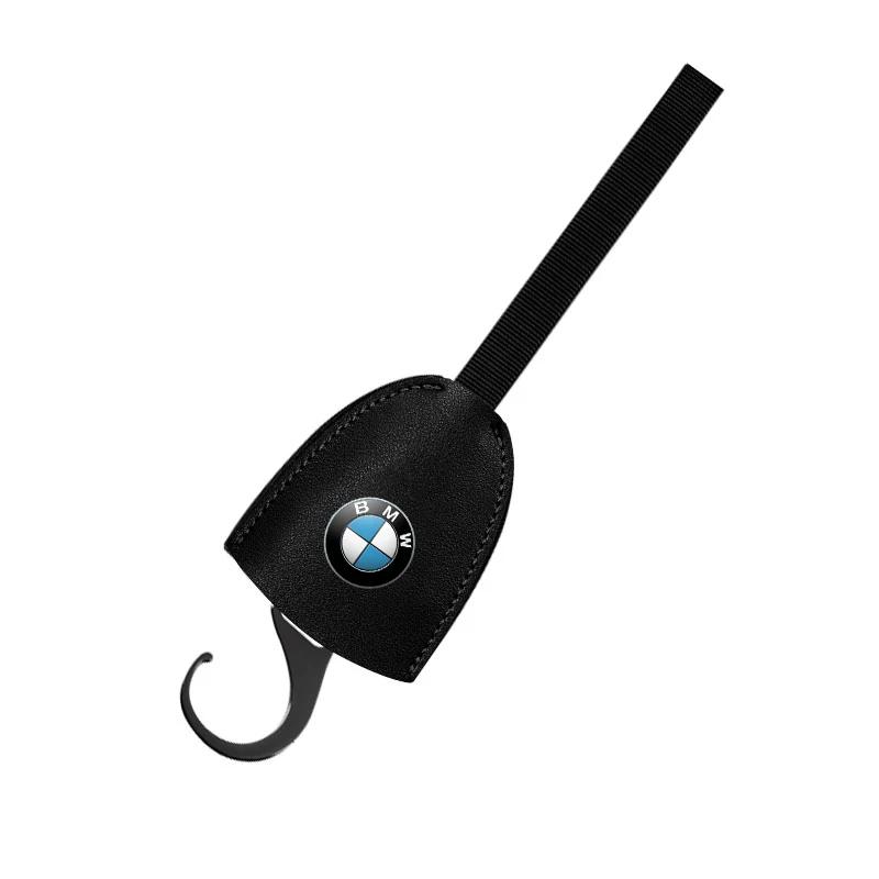 1/2pcs Leather Car Seat Back Hooks Portable Hanging Bag Rack For BMW E30 E34 E36 E39 E46 F10 F13 M Performance X1 F48 X3 X4 X5
