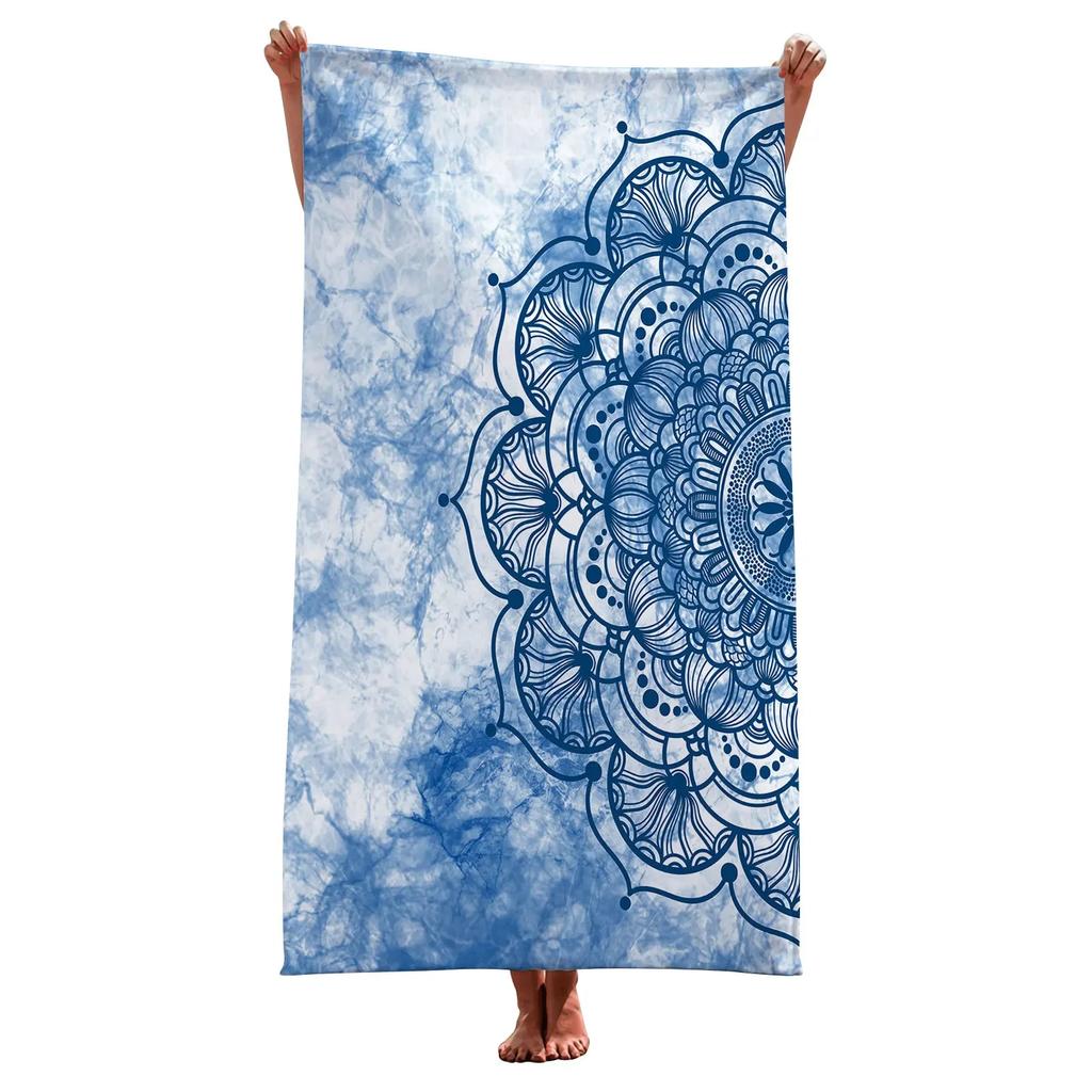 Bohemian Mandala Beach Towel Quick Dry Beach Towels Surf Poncho Microfiber Yoga Bath Towel Summer Swimming Travel Women Gift