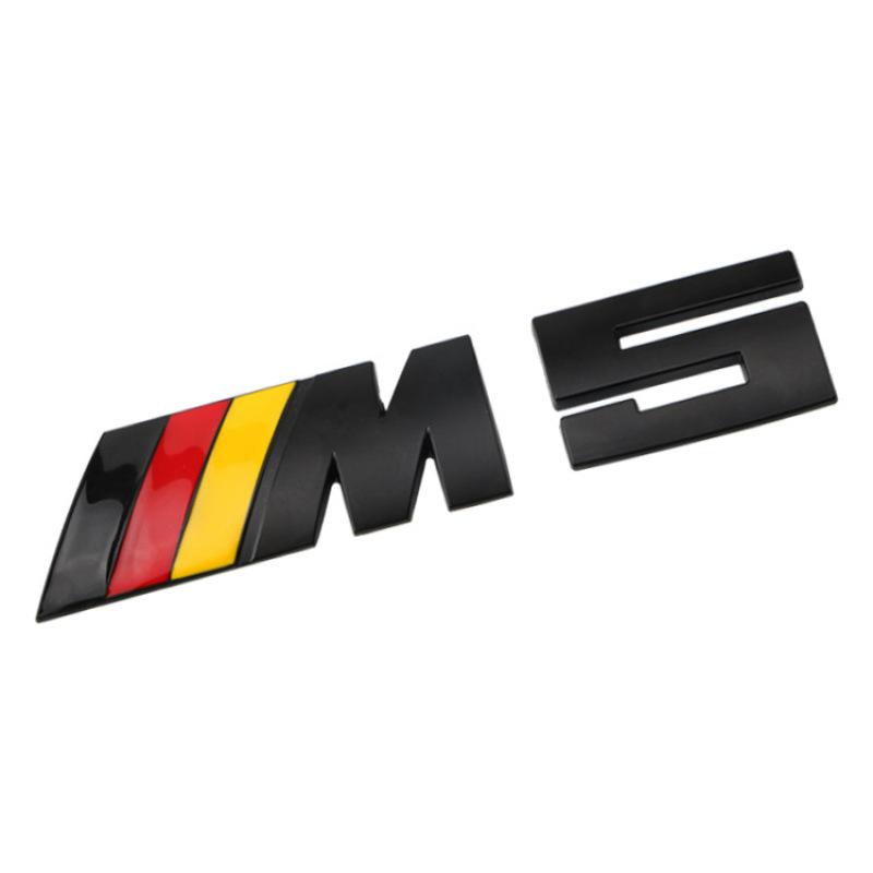 

3D Emblem Car Sticker For Bmw M5 Letters Car Body Sticker Car Label Decoration чорний