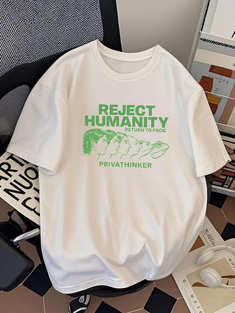 Casual Graphic TShirt Loose FitShort SleevSummer Streetwear Lightweight BreathablePRIVATHINKER