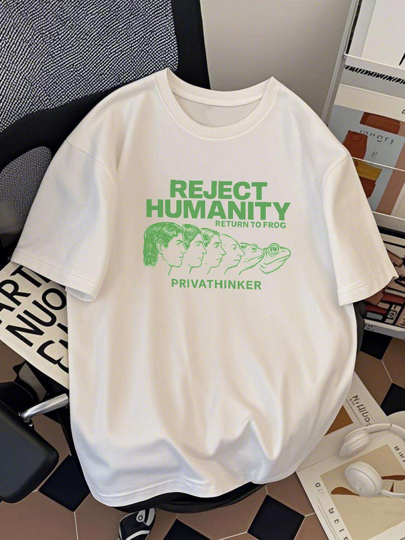 

Casual Graphic TShirt Loose FitShort SleevSummer Streetwear Lightweight BreathablePRIVATHINKER S