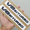 3D ABS Car Sticker V8 BITURBO Logo Emblem Trunk Fender Badge Decal For Mercedes-Benz AMG W218 C63S C63 E63 S63 CLS63 Accessories