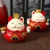 Shake Head Lucky Cat Car Decoration Waving Arm Car Fortune Cat Ornament  Home Decor