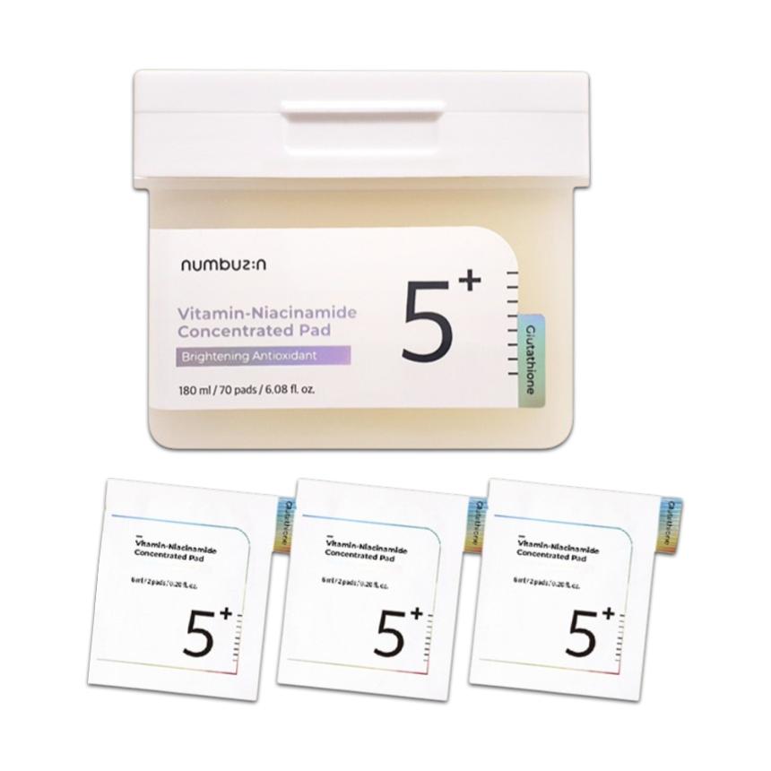 Numbuzin No.5 Glutathione C Blemish Film Pad (Dark Spot Brightening) 70 Pads 70 Pads+6 Pads