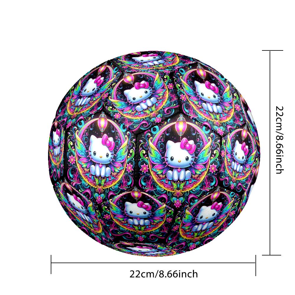 1pc Size 5 Hello Kitty Design Soccer Ball - Anti-slip Football for Outdoor Sports Activities, Durable Ball for Game Play