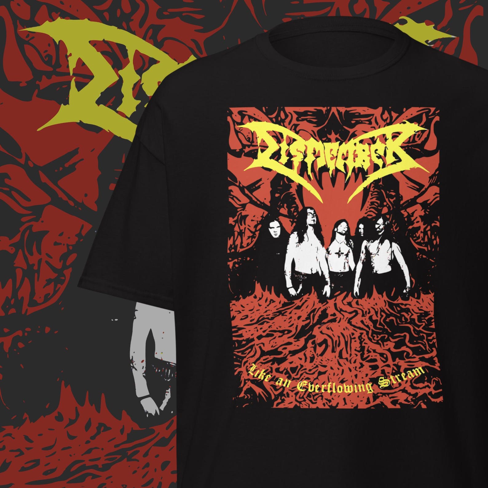 Dismember Band T-shirt Vintage Heavy Metal Merch Metal Clothing for Fans L
