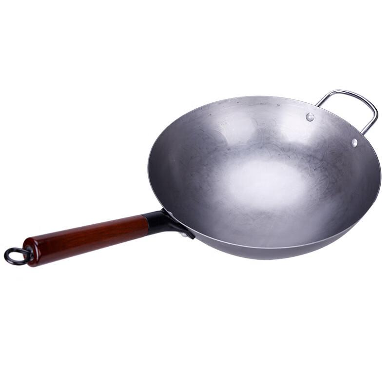 Traditional Hand-Forged Wrought Iron Wok