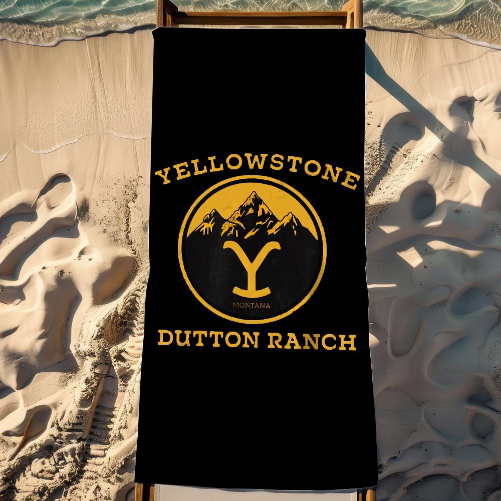 Y-yellow-stone mostra Asciugamano Spiaggia Asciugatura Rapida Morbido Asciugamani Piscina Regalo per Viaggio Palestra Doccia Campeggio sport