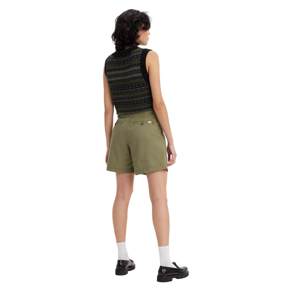 Levis Womens/Ladies Pleated Shorts