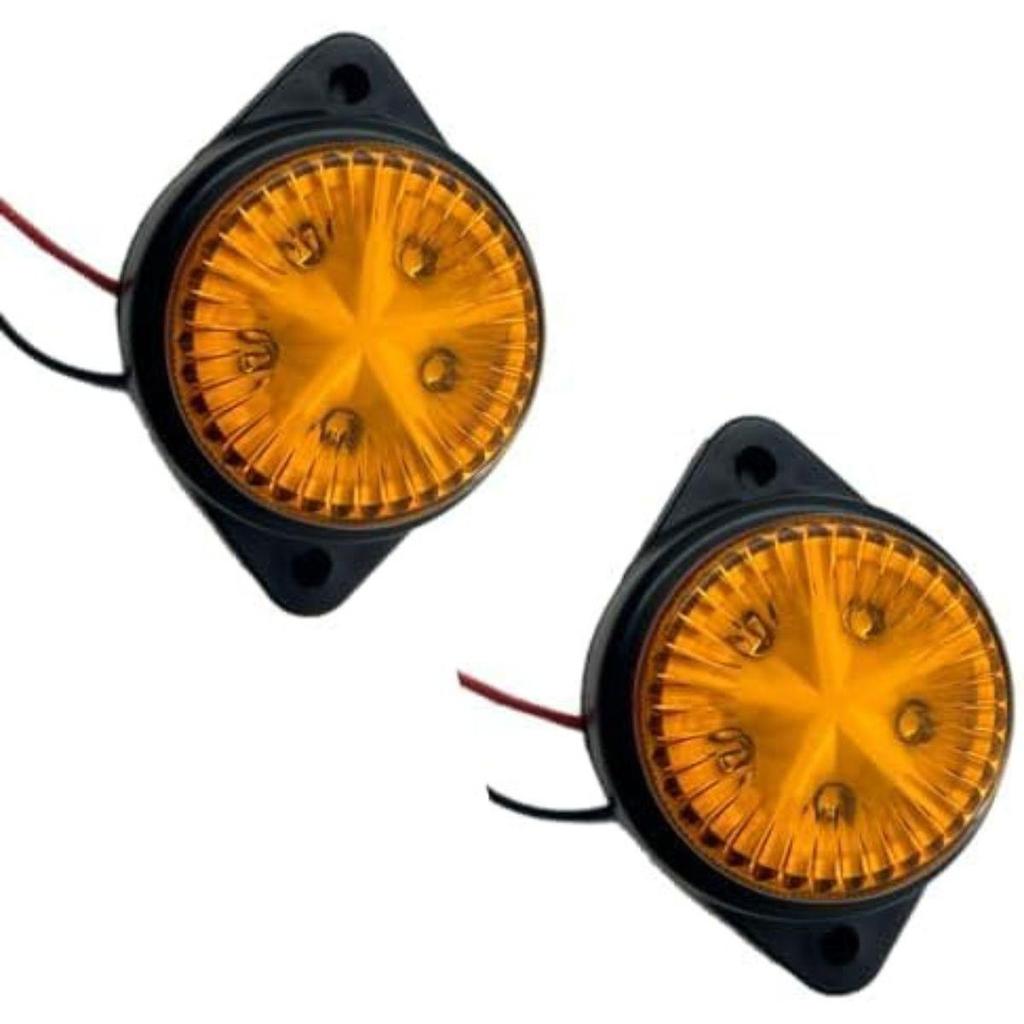 APSMOTIV 10PCS Led Marker Lights 24V Trailer Amber Chicken Lights for freightliner cargo Marker lights Universal Fit